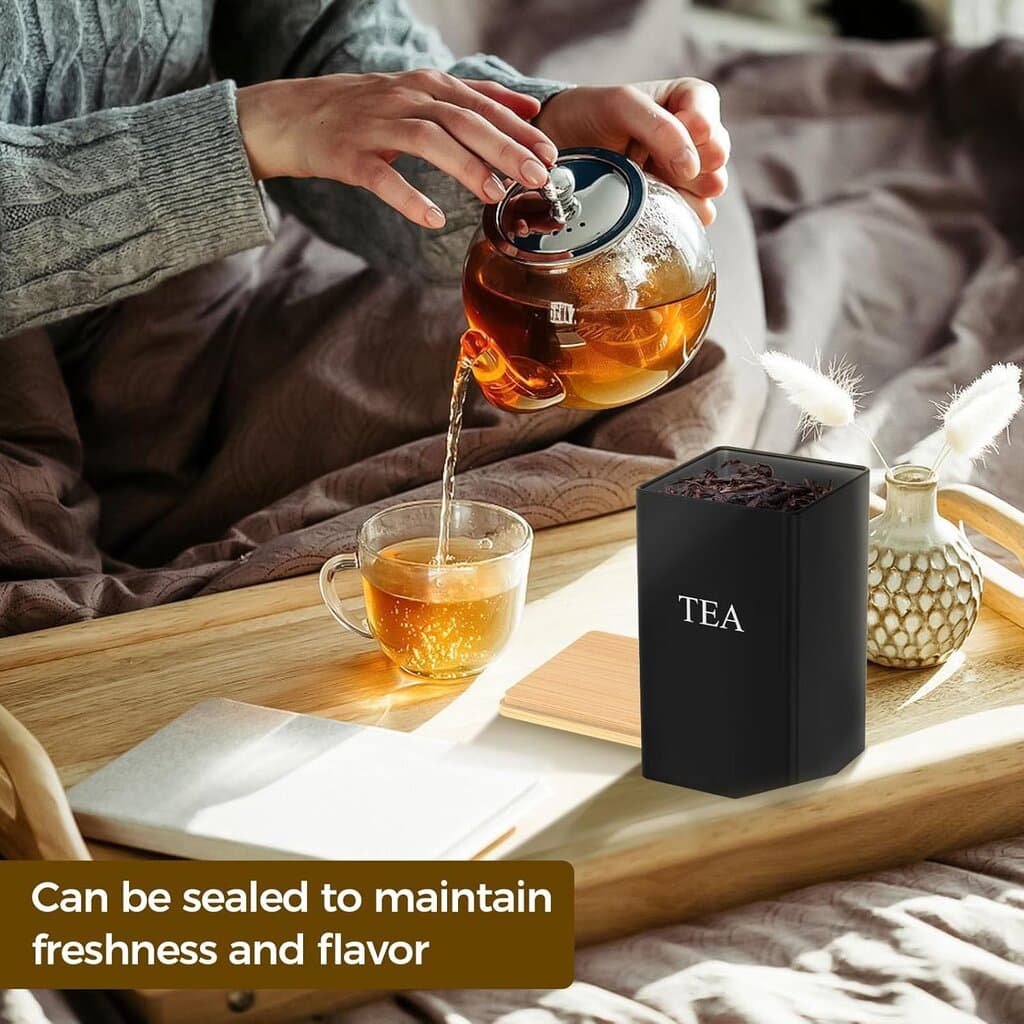 3PCS Tea Coffee Sugar Canisters 4