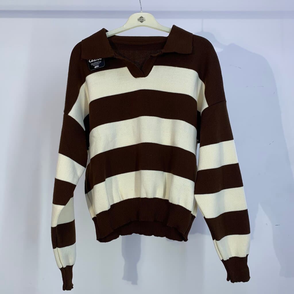 Cazibe Women's Wool Sweater - Brown