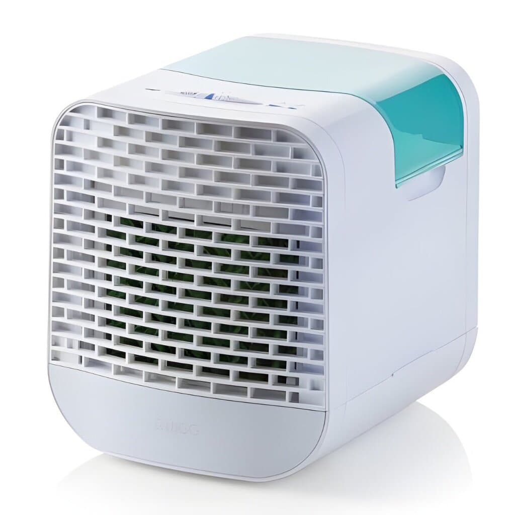 QUIGG Mini Air Conditioner with LED - Black
