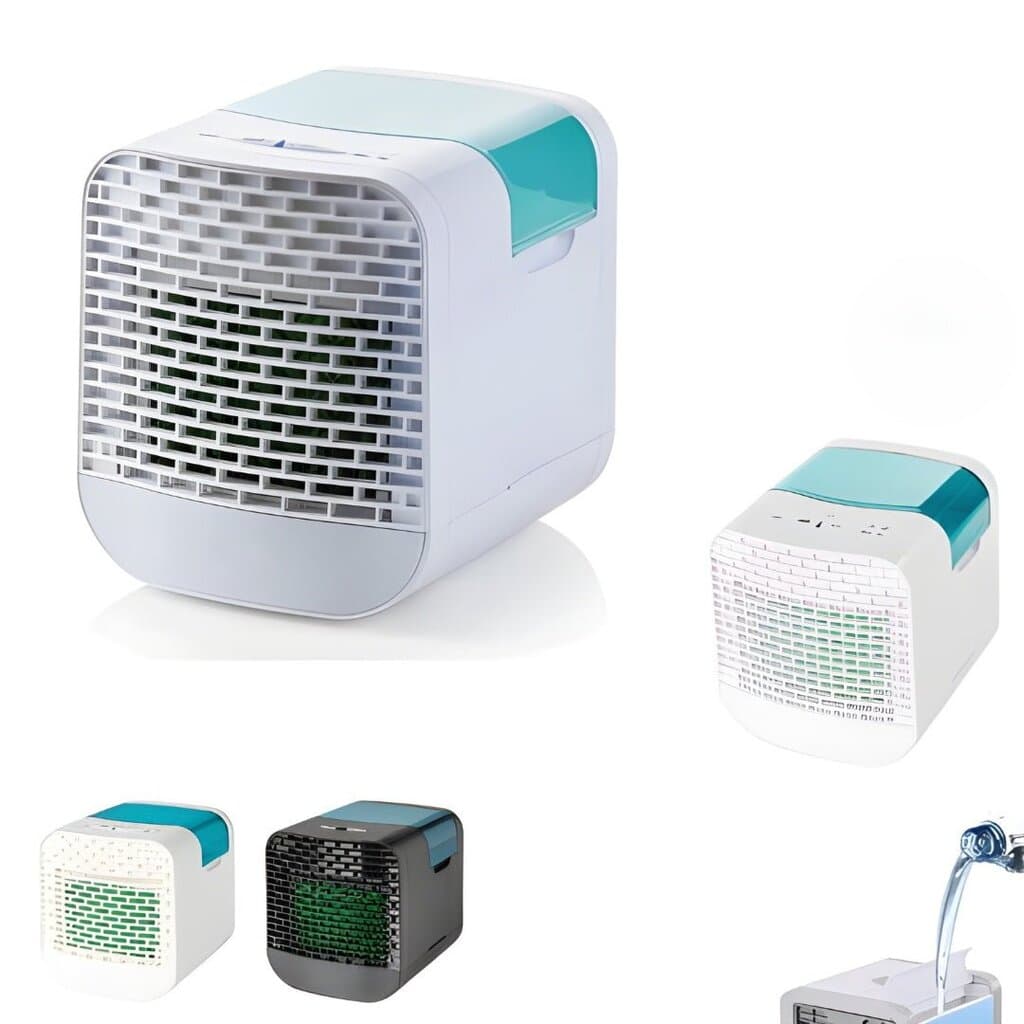 QUIGG Mini Air Conditioner with LED - Black 2
