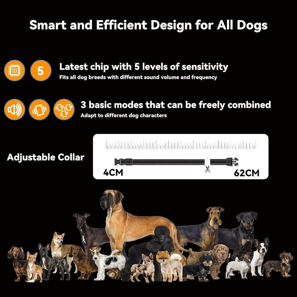 Beoankit Anti Bark Collar for Dogs with Dual Vibration 5
