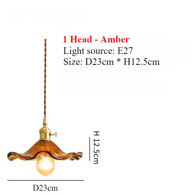 Flower Glass Chandelier for Living Room and bedroom 7
