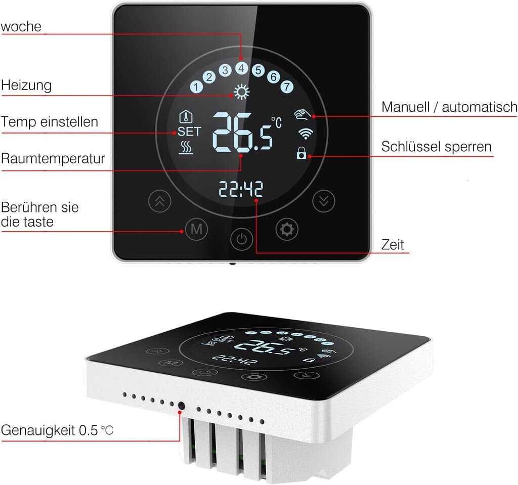 SWAREY Smart Underfloor Heating Thermostat 2