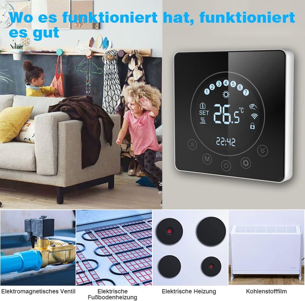 SWAREY Smart Underfloor Heating Thermostat 4