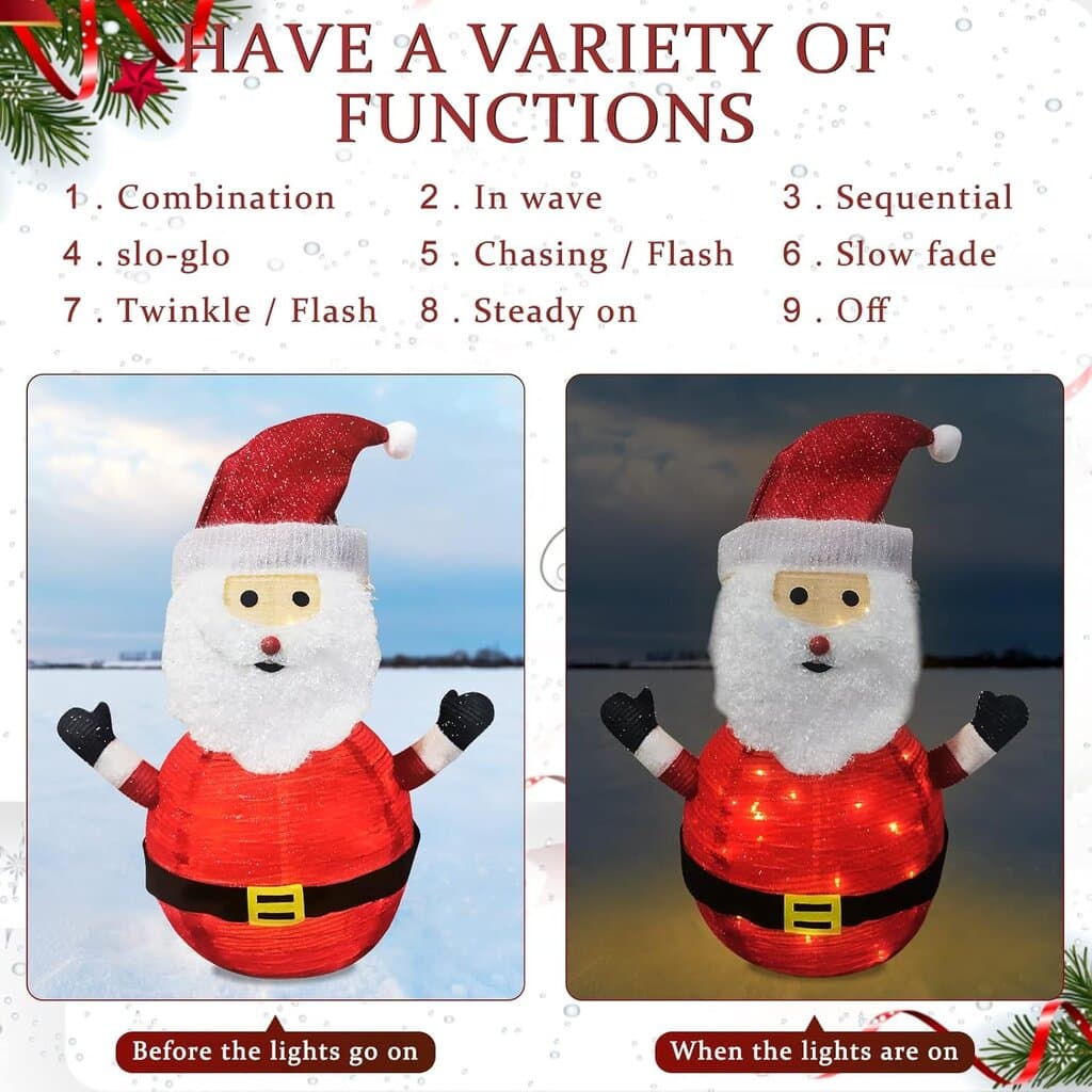 Lighted Folding Christmas Decorations Outdoor 4