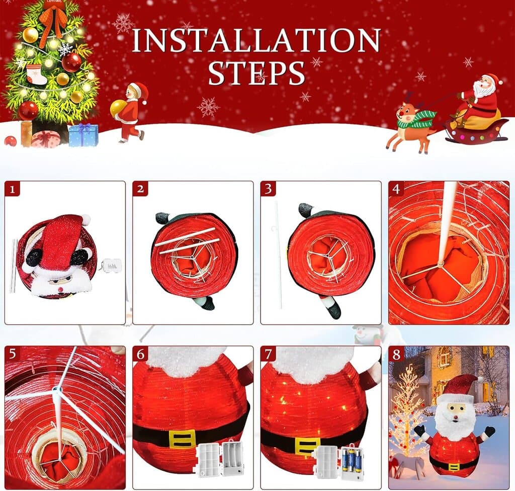 Lighted Folding Christmas Decorations Outdoor 3