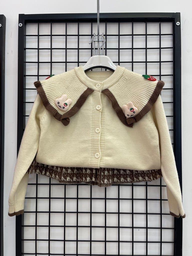 Beyram Girl's Wool Skirt & Jacket Set - Off White (1 Year)