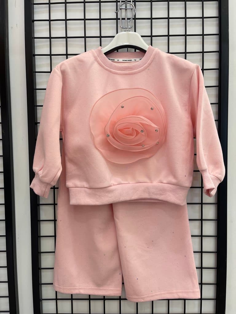 Hone Baby Girl's Cotton Set - Pink (5 Years)