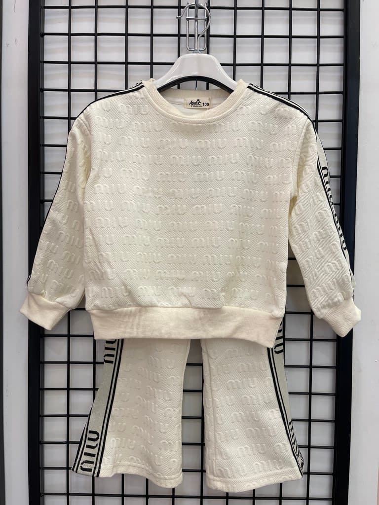 Miu Miu Baby Girl's Cotton Set - White (1 Year)