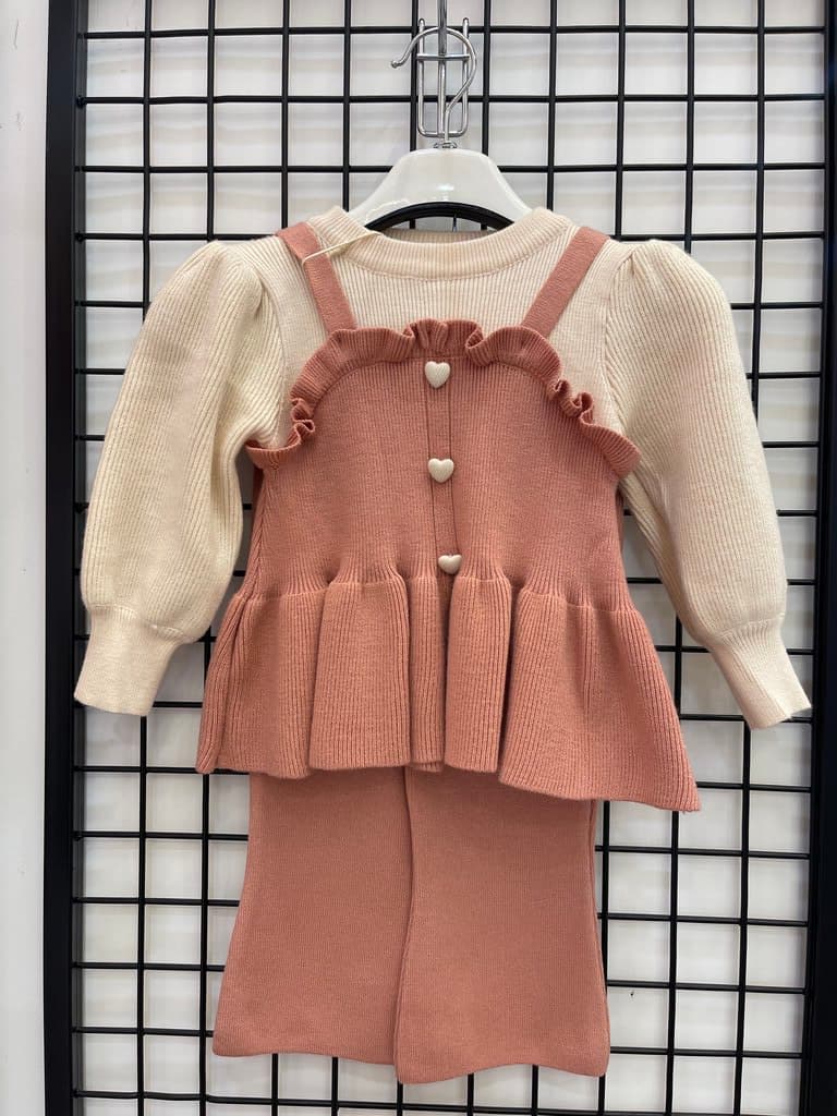 Beyram Girls Wool Outfit Set - Pink (1 Year)