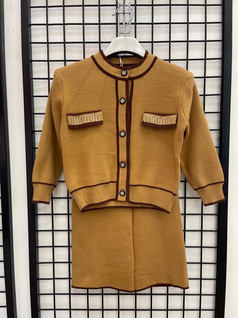 Beyram Girl's Cotton Jacket & Pants Set - Brown (1 Year)