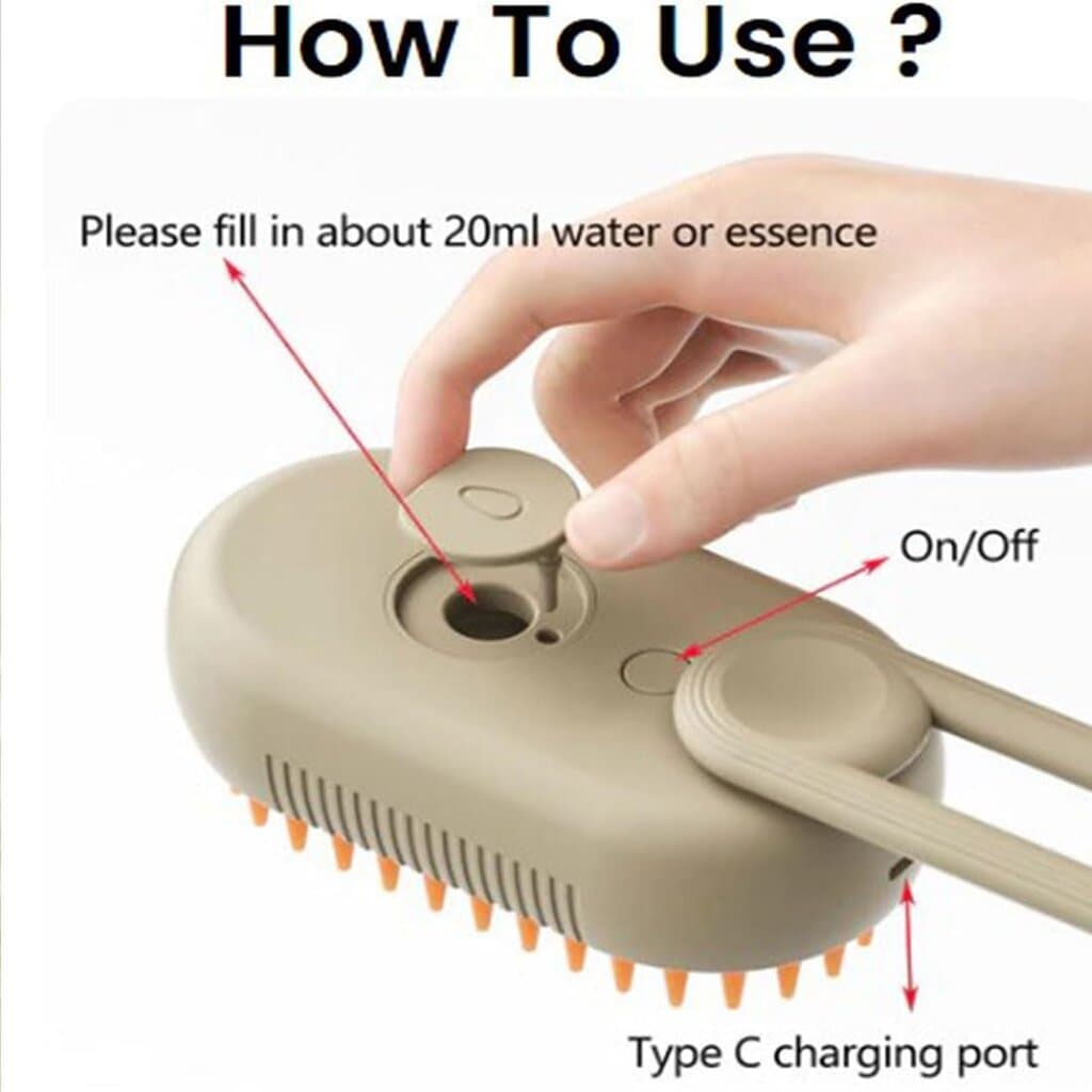 Steamy Brush Pro for cats and dogs 8