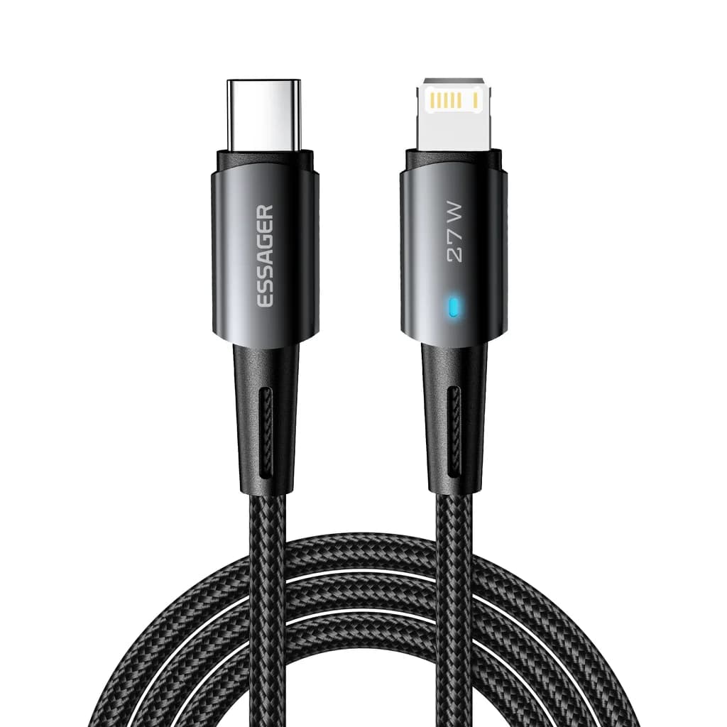 ESSAGER USB-C to Lightning 27W Cable (1 m)
