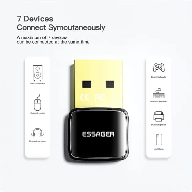 Essager Starlord USB Bluetooth 5.0 Adapter 4