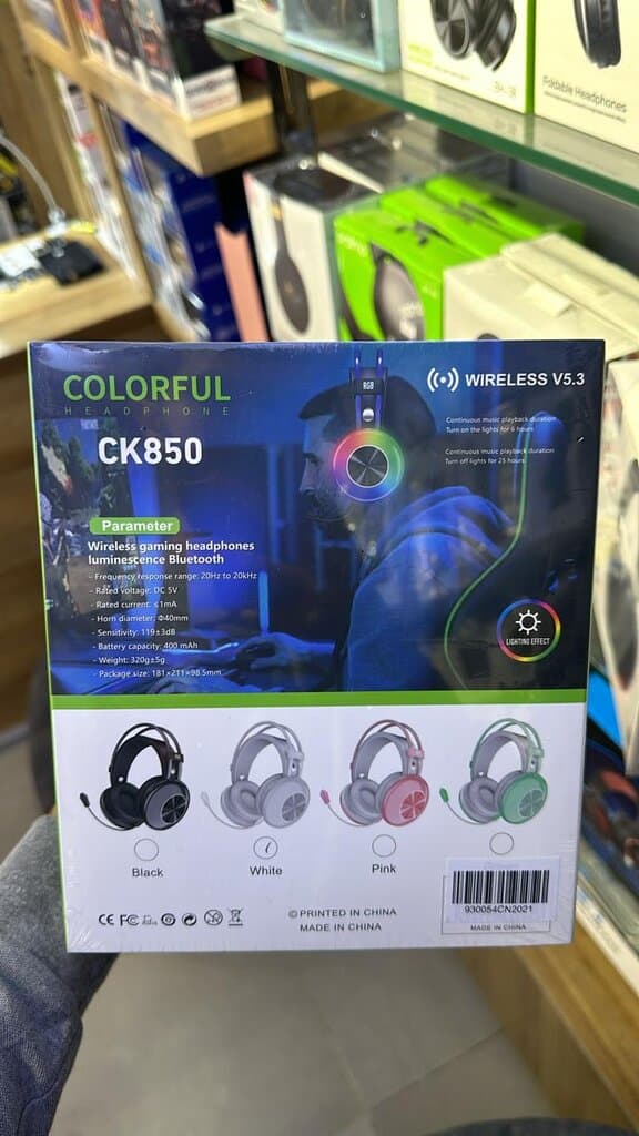 CK850 Disco Pulse Wireless Headphones - White 4