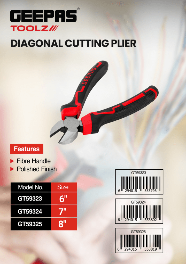 Geepas 7" Diagonal Cutting Plier - GT59324 3