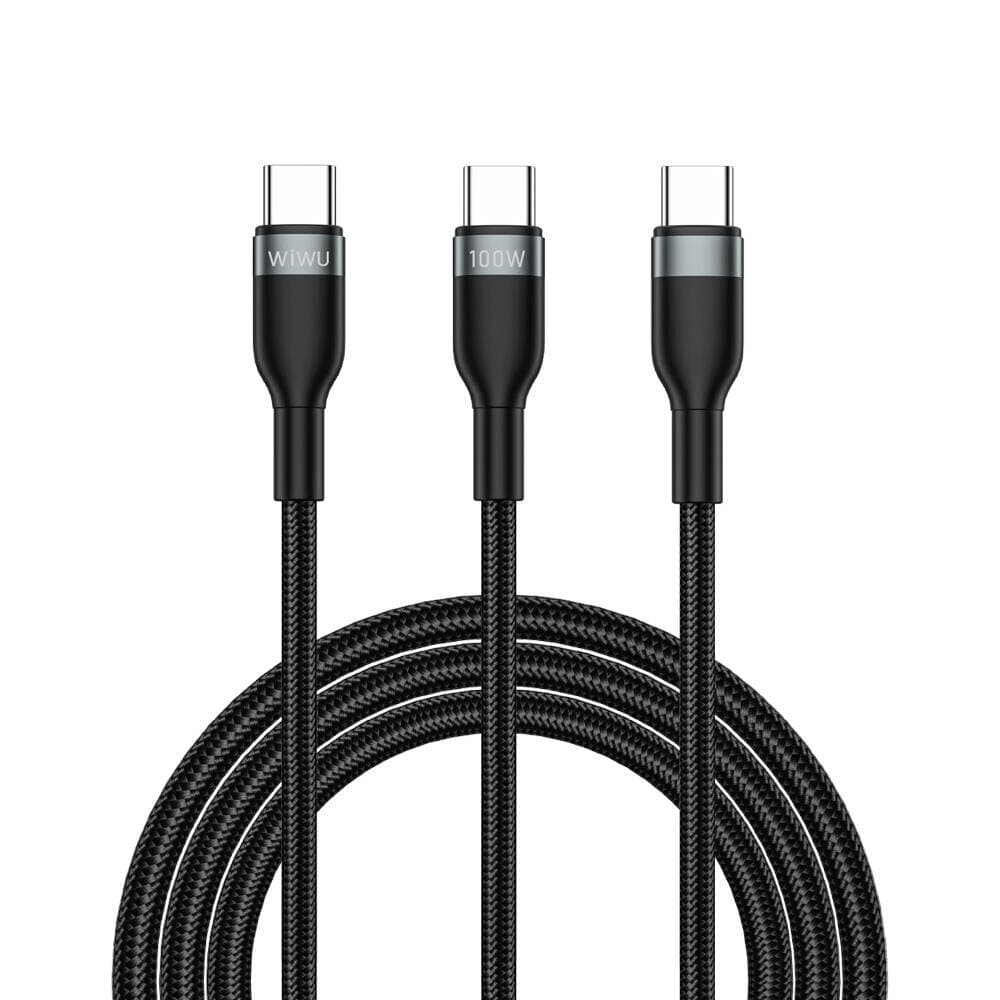 Wiwu Wi-C029 Concise Series 2in1 Type-C PD Data and Charging Cable 100W 1.2M