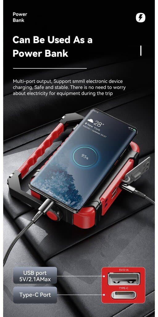 Essager 4-in-1 Automobile Emergency Starting Power 6
