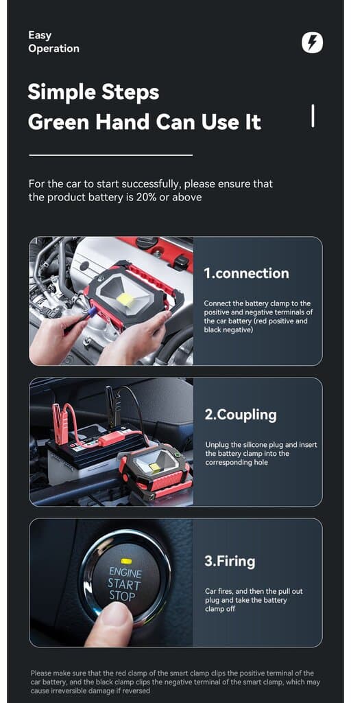 Essager 4-in-1 Automobile Emergency Starting Power 7