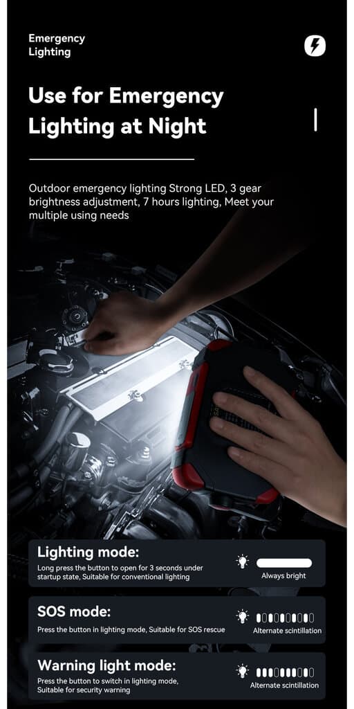 Essager 4-in-1 Automobile Emergency Starting Power 8