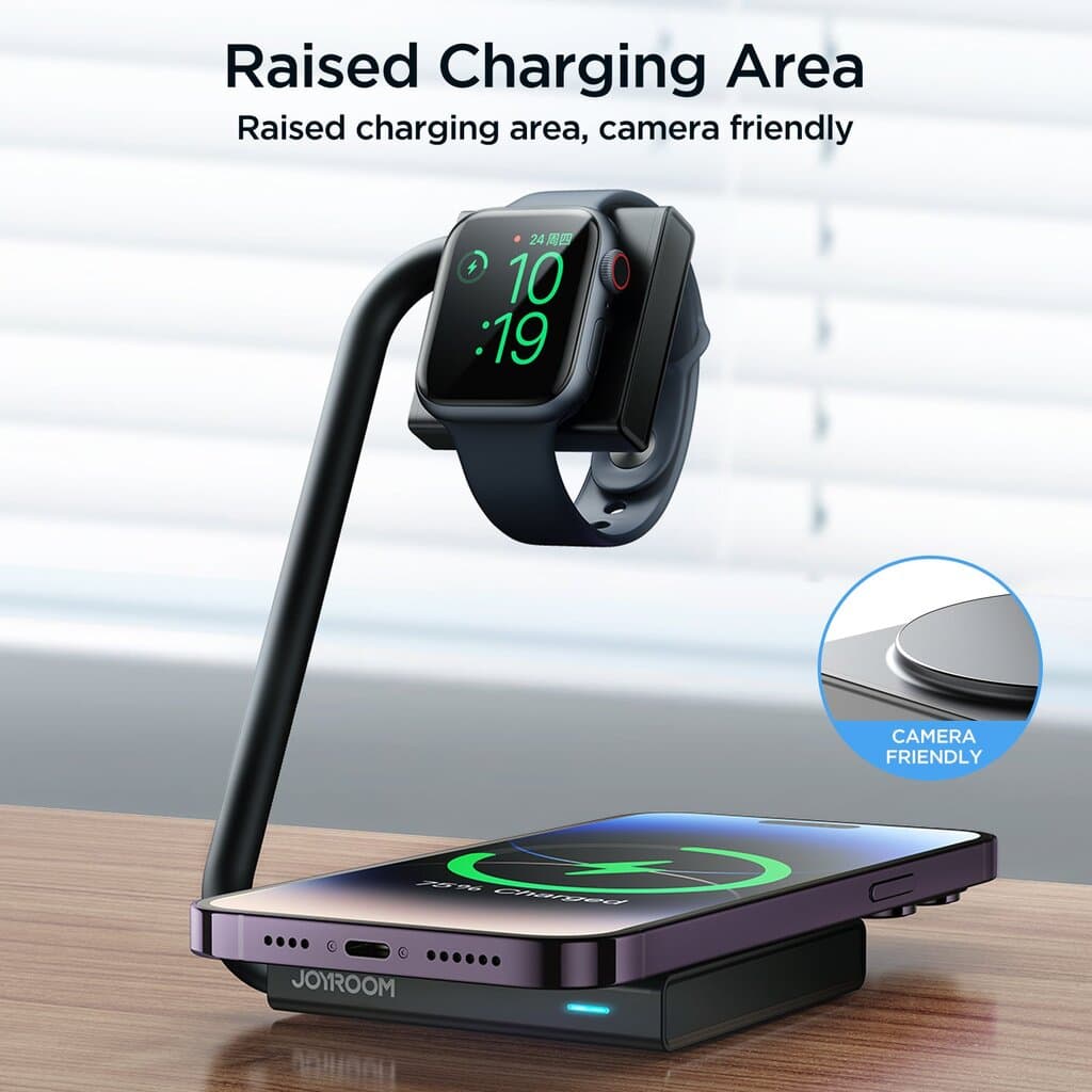 Joyroom 2-in-1 Foldable Wireless Charger - JR-WQN05 2