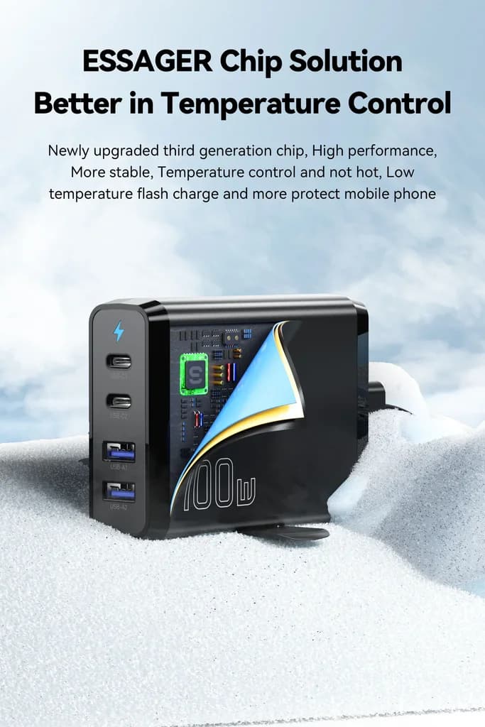 Essager Fengli 100W GaN Desktop Charger 3