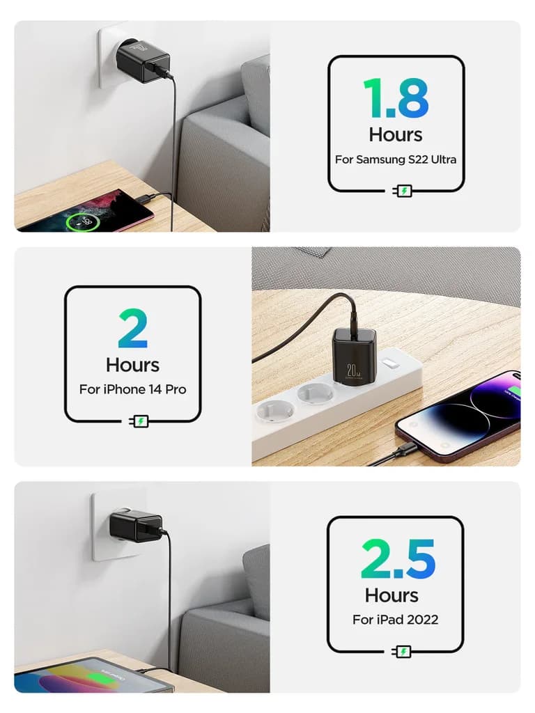 Joyroom PD 20W Single-Port Charger + Cable JR-TCF06 7