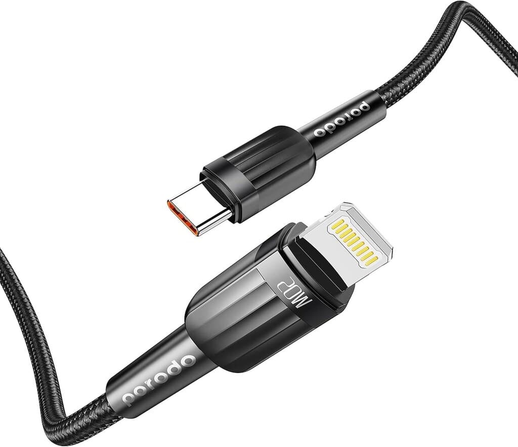 Porodo USB-C TO LTG ALUMINUM Braided Cable