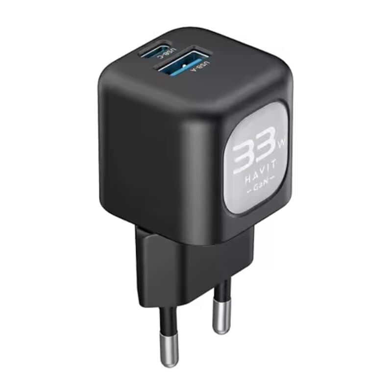 Havit charger 33W 2-port - Black+gray