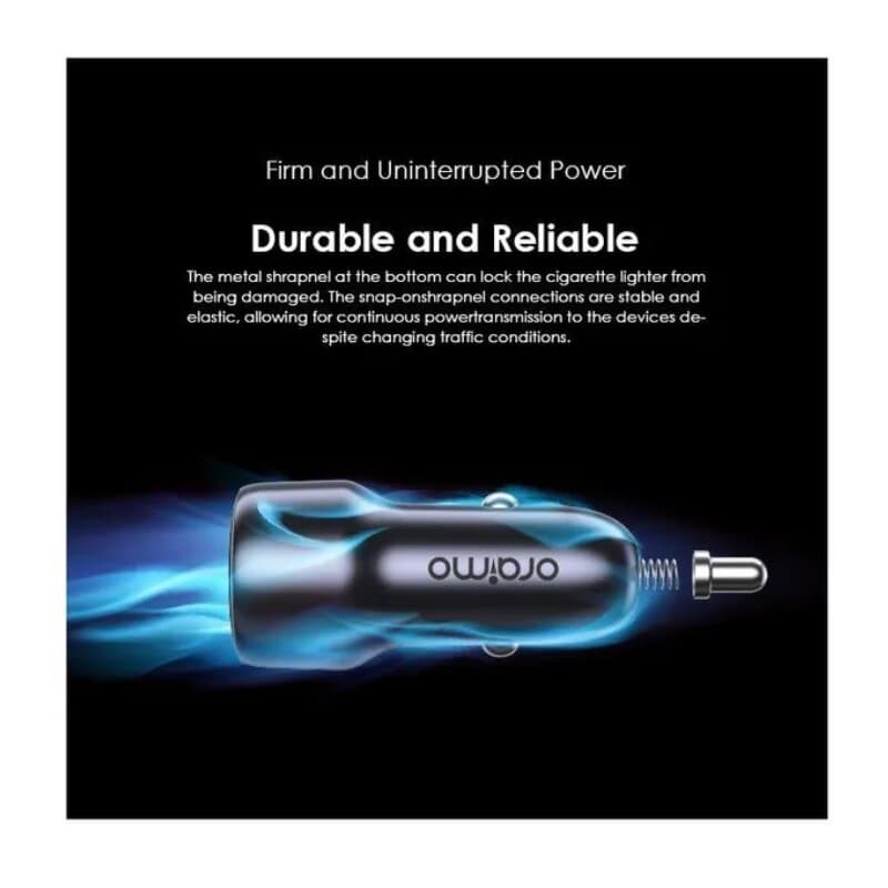 Oraimo Bullet 48W Car Charger - Dark Chrome 4