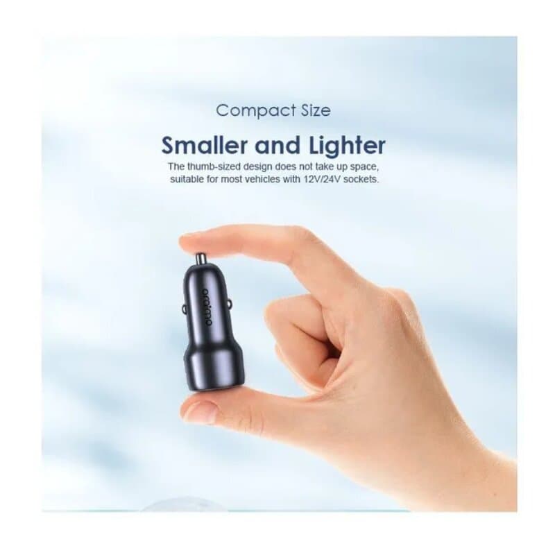 Oraimo Bullet 48W Car Charger - Dark Chrome 5