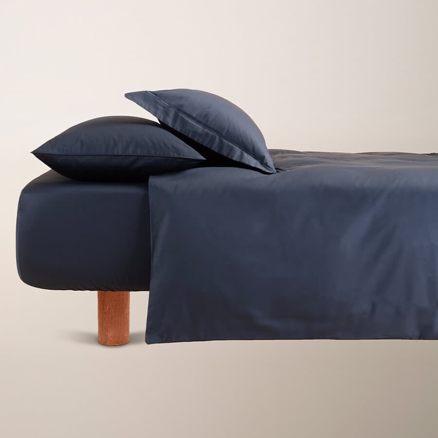 Penelope Lia Duvet Cover Set 260*240 - Navy Blue