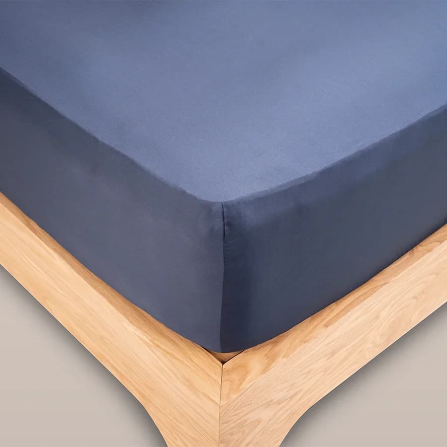 Penelope Lia Fitted Bedsheet Set 180*200+35 - Navy Blue 3