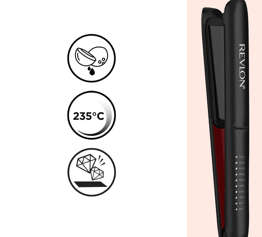 Revlon Straightening Iron Black - RVST2211PUK1 2