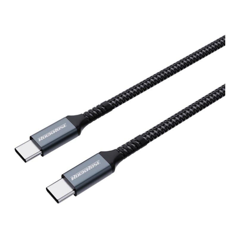 Rockrose Powerline CC1 Type-C To Type-C PD 3A 60W Cable 1m - Black 2