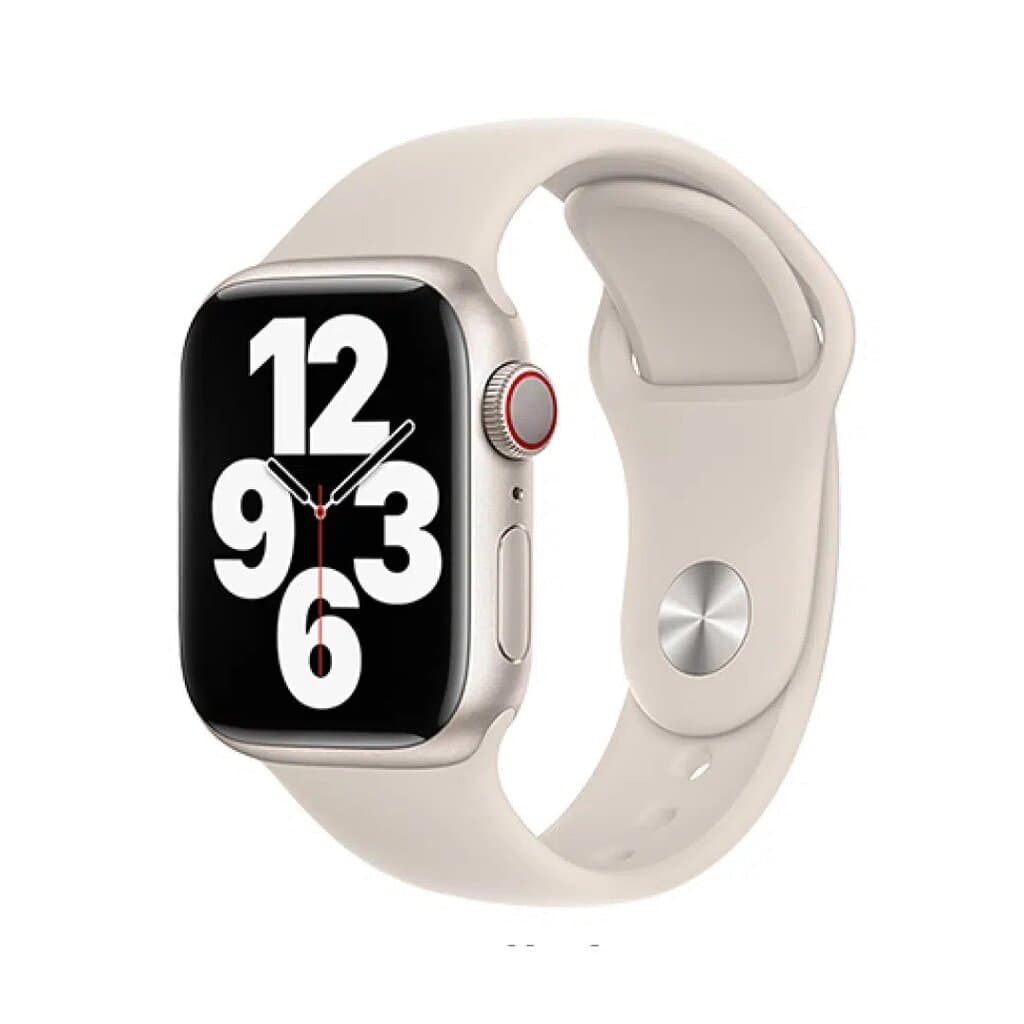 DEVIA Deluxe Series Sport Watch Band for Apple Watch – Starlight, Silicone, Comfortable Fit - 38/40/41mm