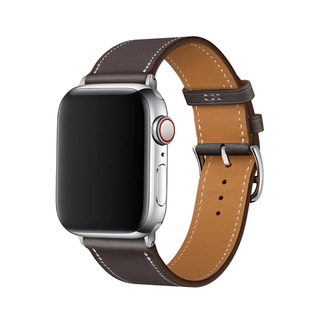 DEVIA iWatch 38|40|41mm Elegant PU Leather Watch Band - Taupe - 38/40/41mm 1