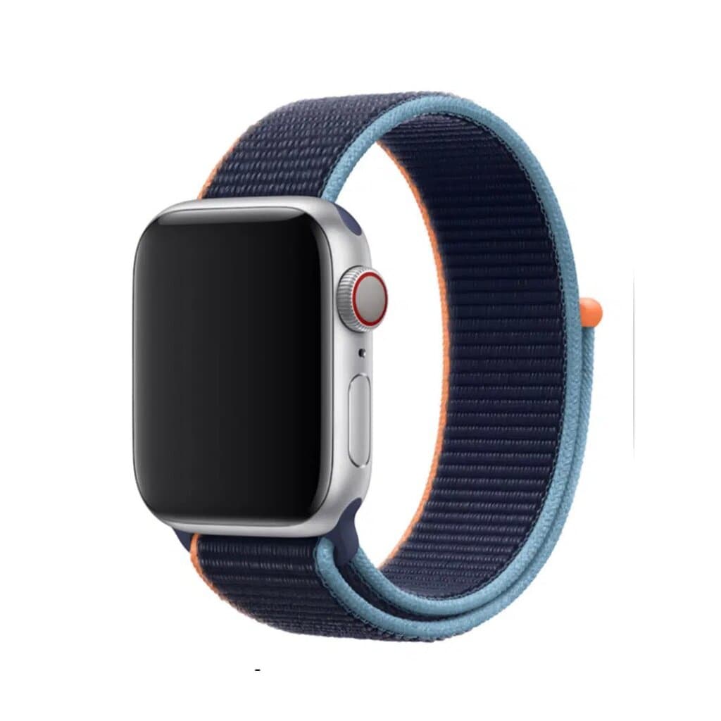 DEVIA iWatch Sport3 Nylon Watch Loop – Deep navy, Adjustable & Breathable Strap for Apple Watch 38|40|41mm - 42/44/45/46/49mm 1