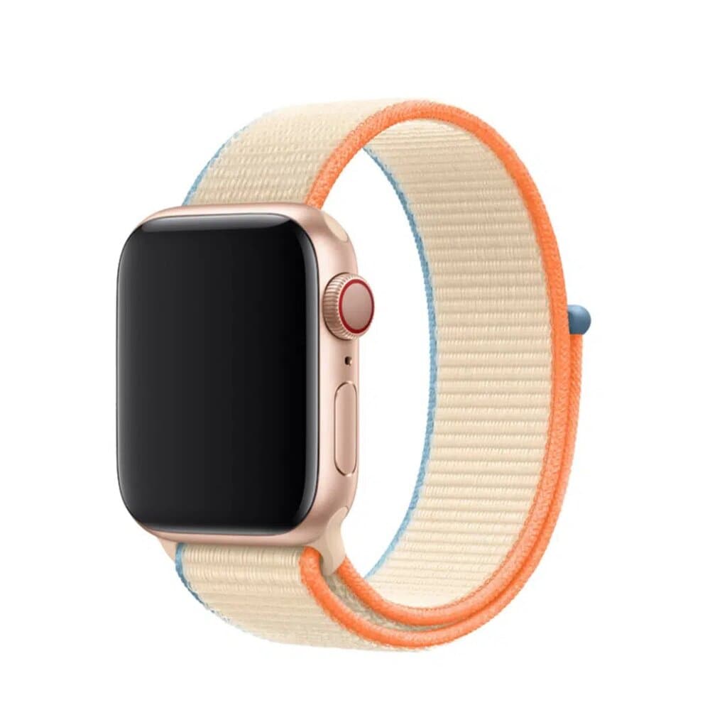 DEVIA iWatch Sport3 Nylon Watch Loop – cream white, Adjustable &amp; Breathable Strap for Apple Watch 38|40|41mm - 38/40/41mm 1