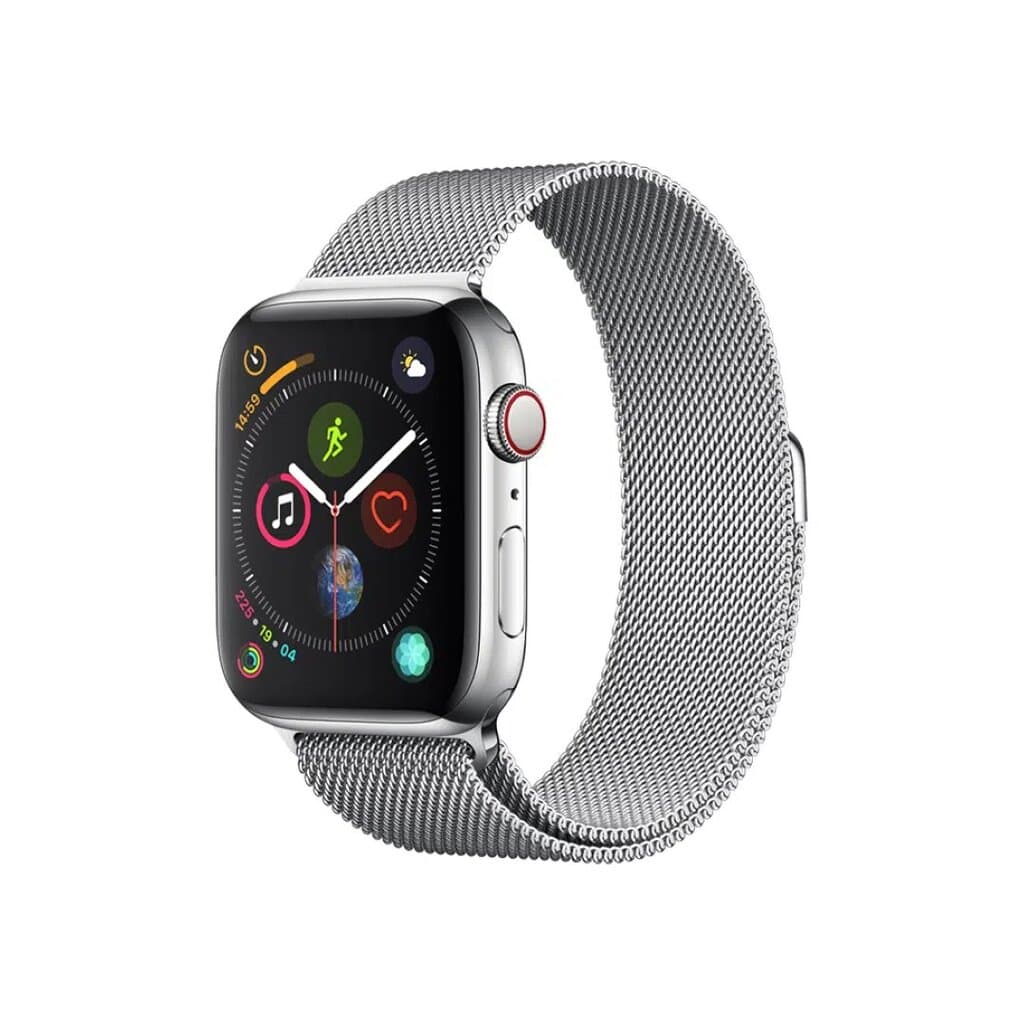 DEVIA Elegant Series Milanese Loop Watch Band for Apple Watch ( Silver ) – Sleek &amp; Stylish Design - 42/44/45/46/49mm 1