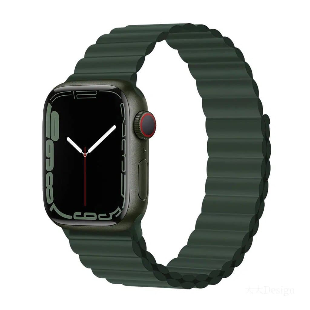 DEVIA Deluxe Series Sport3 Silicone Magnet Watch Band for Apple Watch (sequoia) - 38/40/41mm 1