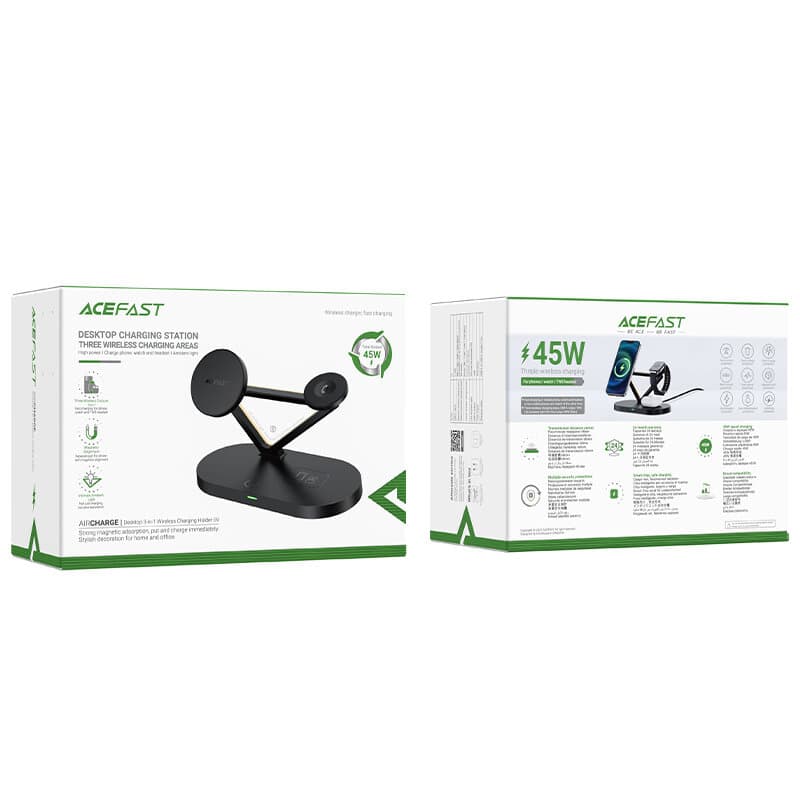 ACEFAST Desktop 3-in-1 wireless charging holder 7