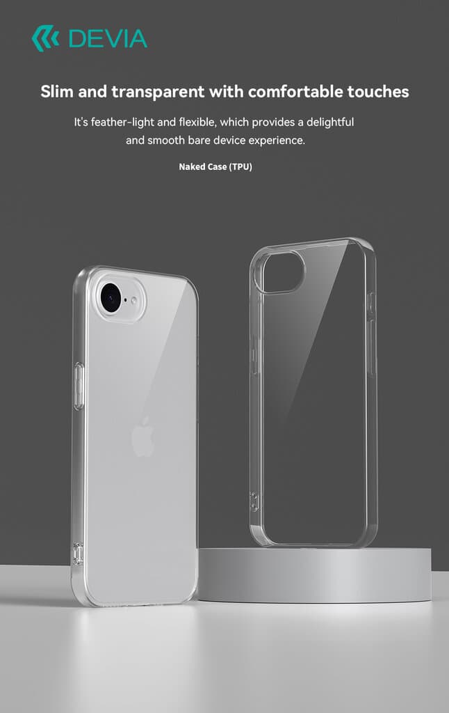 DEVIA Case(TPU) - iPhone 16E - Clear 4