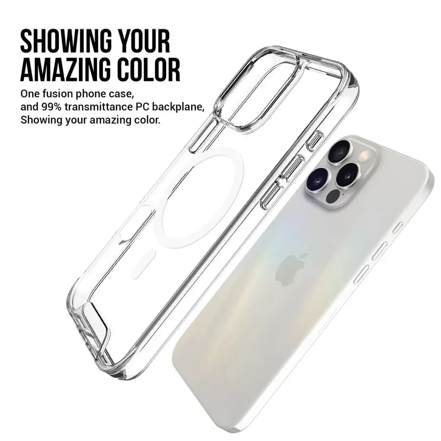 JINYA MagSafe Crystal Protecting Case for iPhone 16 /Plus /Pro /Pro Max - iPhone 16 5