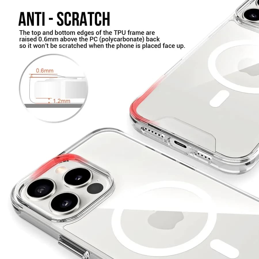 JINYA MagSafe Crystal Protecting Case for iPhone 16 /Plus /Pro /Pro Max - iPhone 16 6