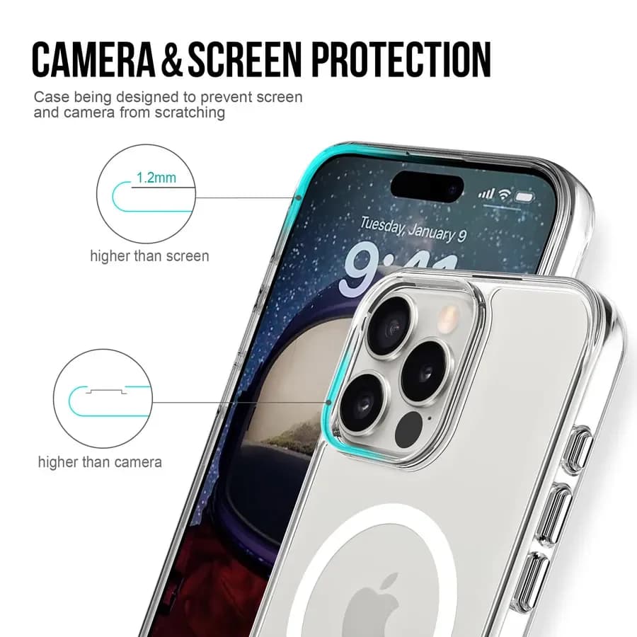 JINYA MagSafe Crystal Protecting Case for iPhone 16 /Plus /Pro /Pro Max - iPhone 16 7