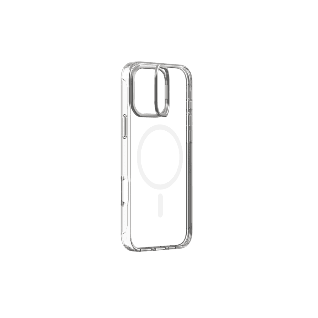 DEVIA  Snow Crystal Series Magnetic Shockproof Case With Bracket - clear for iPhone 16/Plus/Pro/Pro Max - iPhone16 3
