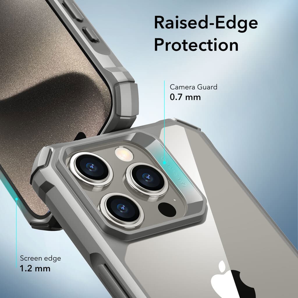 ESR Clear Grey Air Armor Case for iPhone 15 Pro/Pro Max - iPhone 15 Pro 3