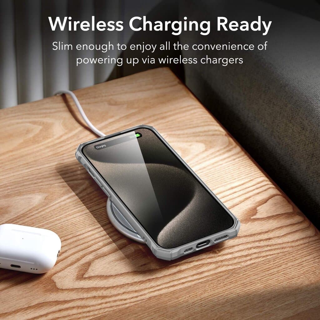 ESR Clear Grey Air Armor Case for iPhone 15 Pro/Pro Max - iPhone 15 Pro 5