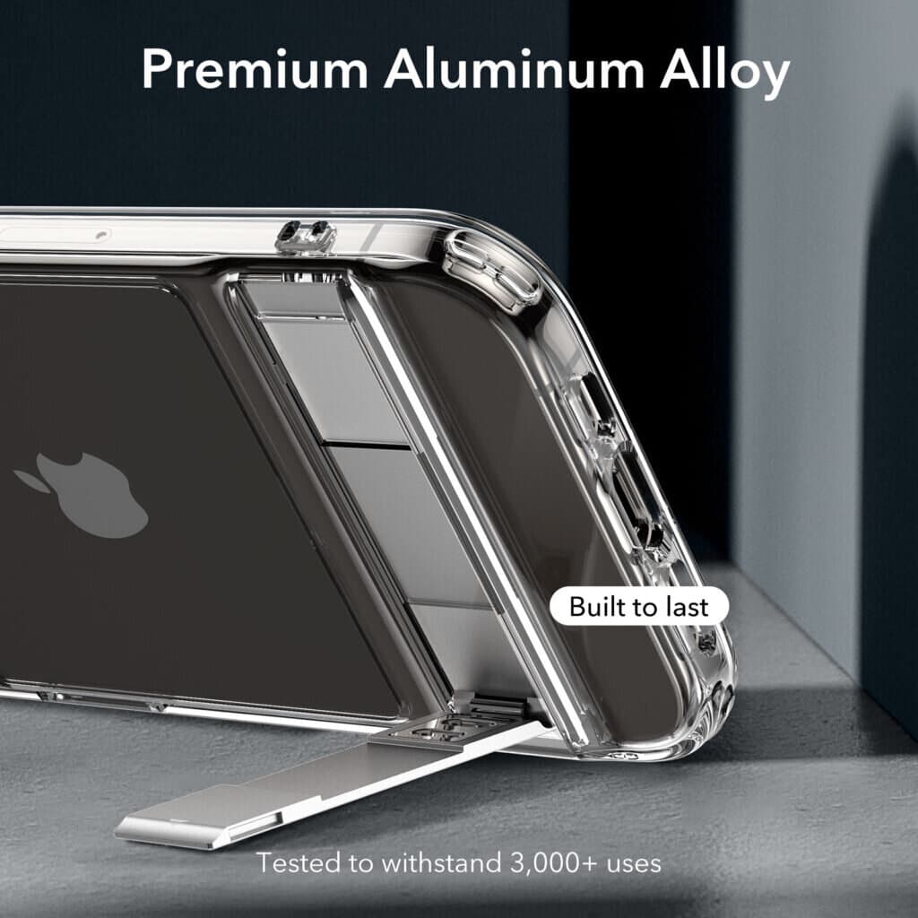 ESR Clear Kickstand Case for iPhone 15/Plus/Pro/Pro Max - iPhone 15 4
